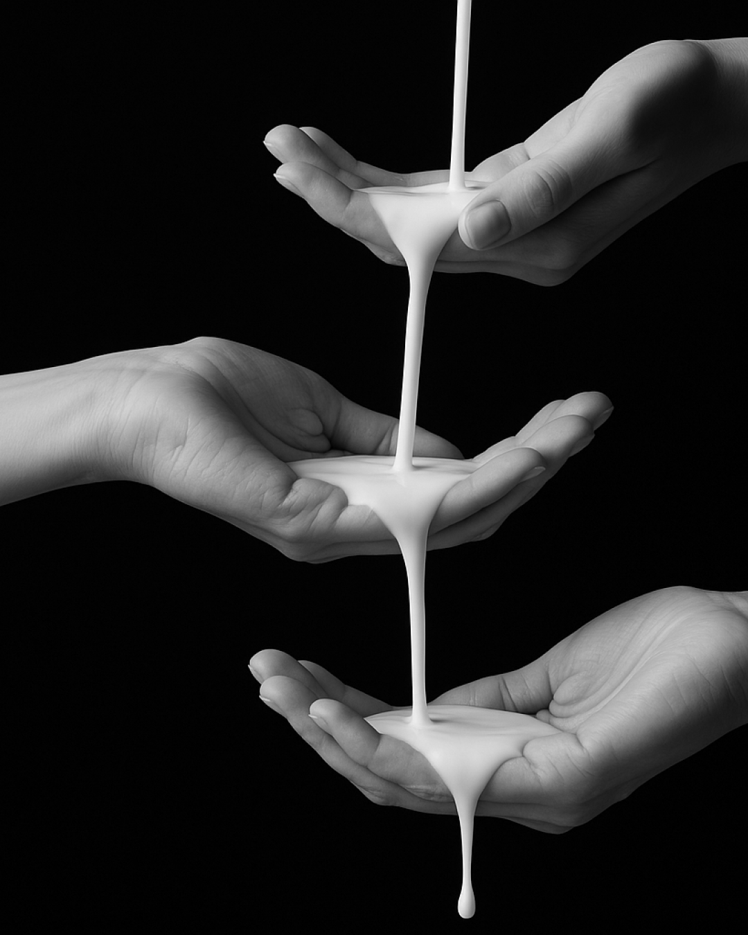 creme de la zen hydrating cream on hands