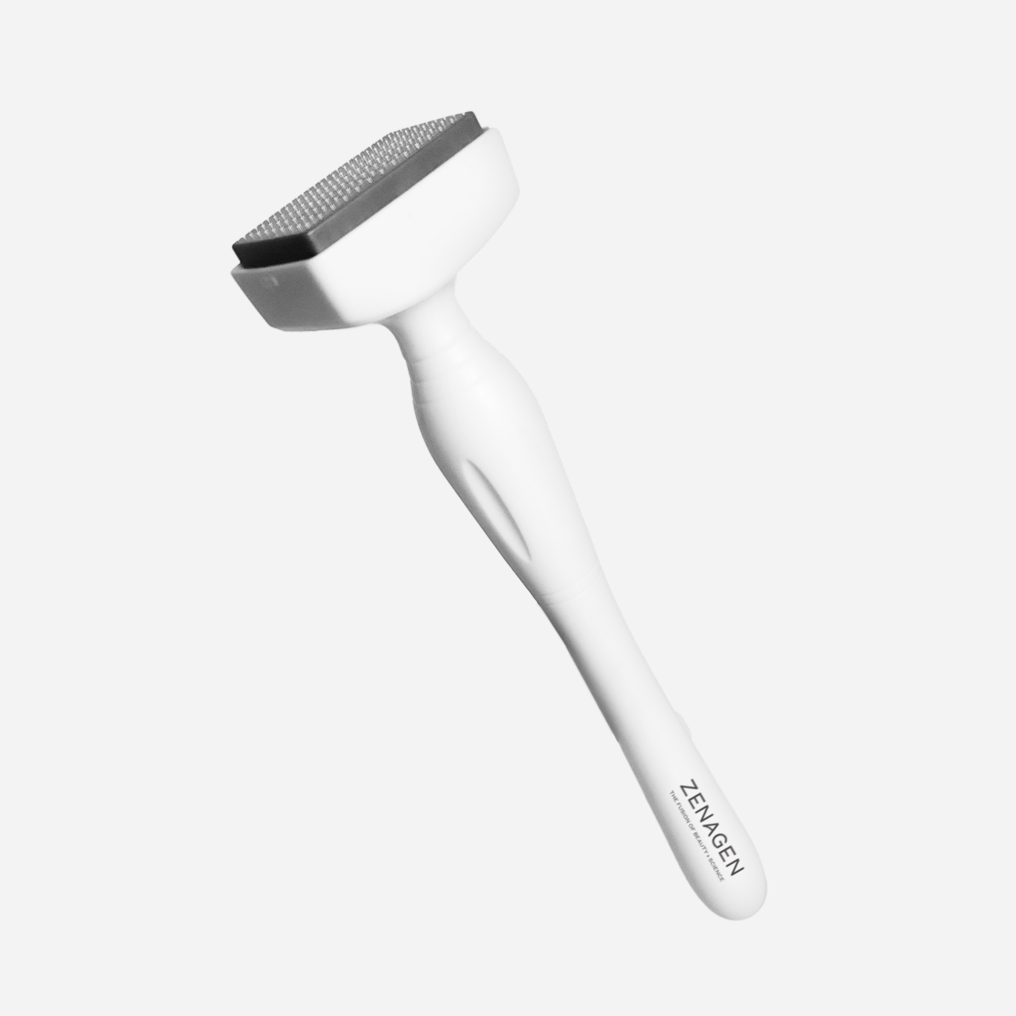 White derma stamp with black head on a white background, featuring the brand 'Zeragen'.